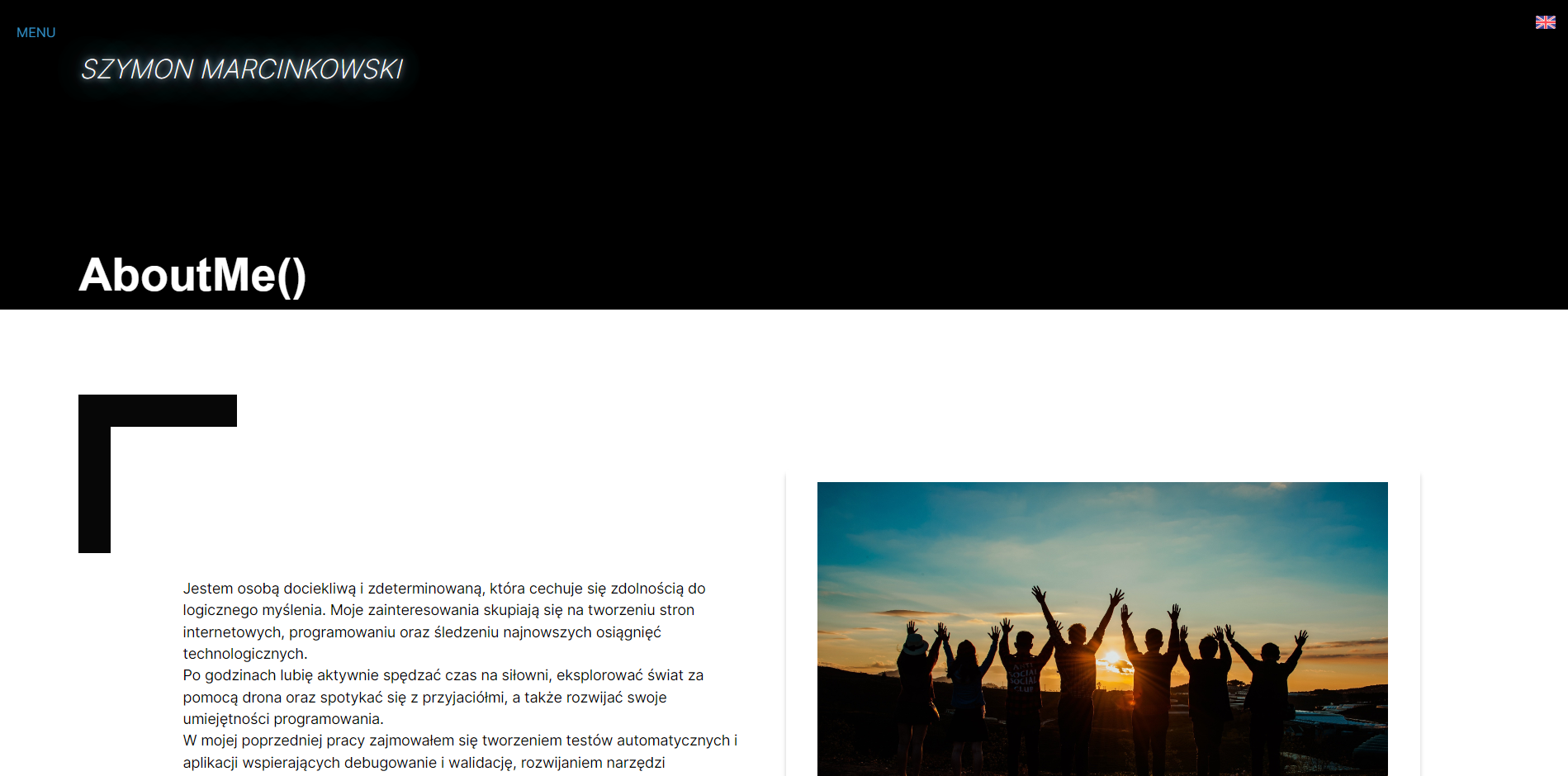 Online CV - website 1.0